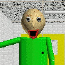 A low-quality cartoon 3D model of a person with one hair on his head wearing a green shirt